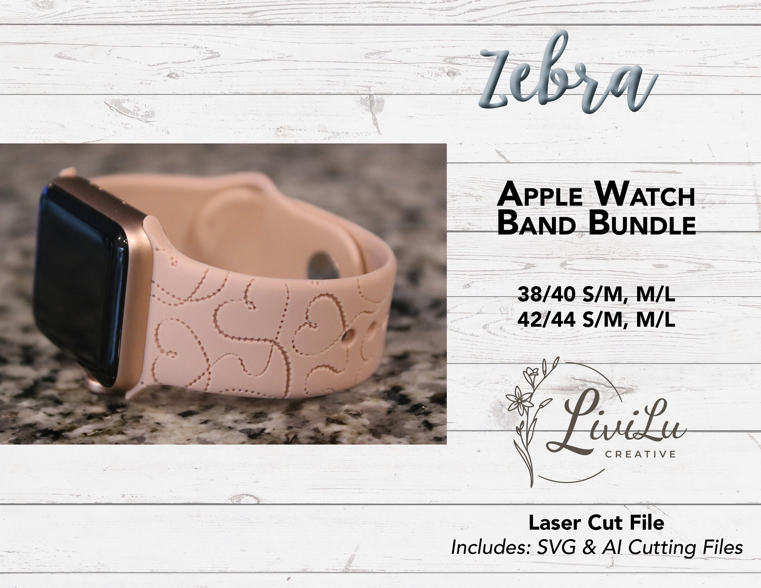 Laser engraved Apple Watch bands - various designs – KNP Creations