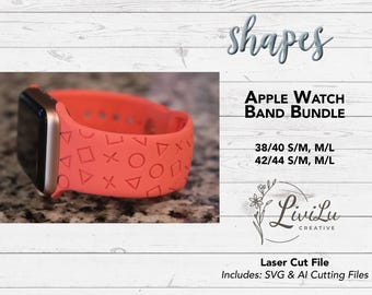 SVG-Formen-Bundle für Uhrenarmbänder, Laserschnittdateien für individuelle Designs