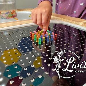 FLISAT Table Lite Brite Lightbox Insert - Insert Only Single Insert - No Lights Included - Acrylic Insert - IKEA - Sensory Bin Insert
