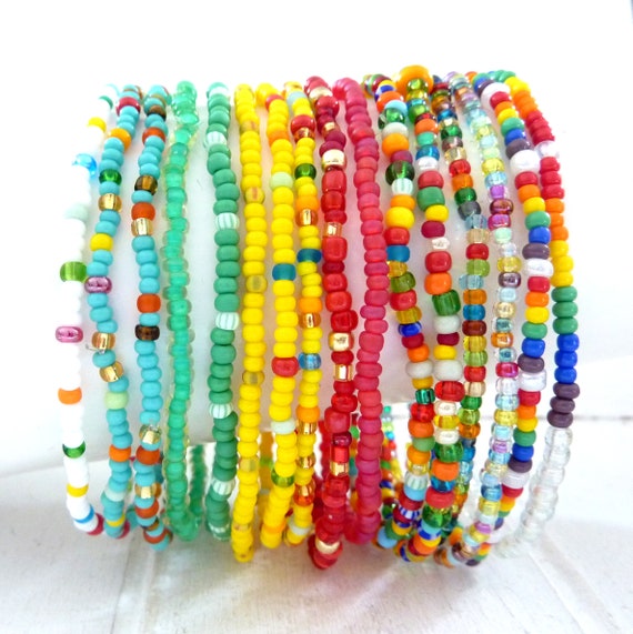Braccialetti Con Perline Di Vetro Multicolori Caldi Braccialetti Con Perline In Pietra Semipreziosa Di Vetro Personalizzati Regali Per Bracciali Yoga - Foto 7