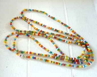 Endless chain colorful - length to choose from 80/90/100 /110/150 cm - glass beads rocailles