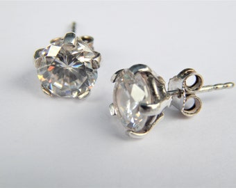 Orecchini A Borchia Cubo 4mm In Argento Sterling 925 - Gioielli Minimal Donna E Uomo, Chiusura A Farfalla