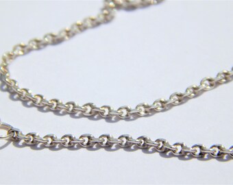 Sterling silver chain, Delicate 925 sterling silver cable chain, silver necklace, delicate chain necklace