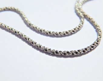 Sterlingzilveren ketting, 925 sterlingzilveren tarweketting, kleine zilveren ketting, sterlingzilveren ketting, delicate zilveren ketting