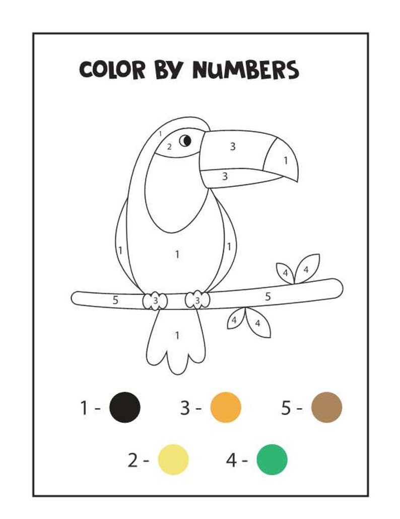 30 Color by Number Worksheets Color by Number Printables, Color by