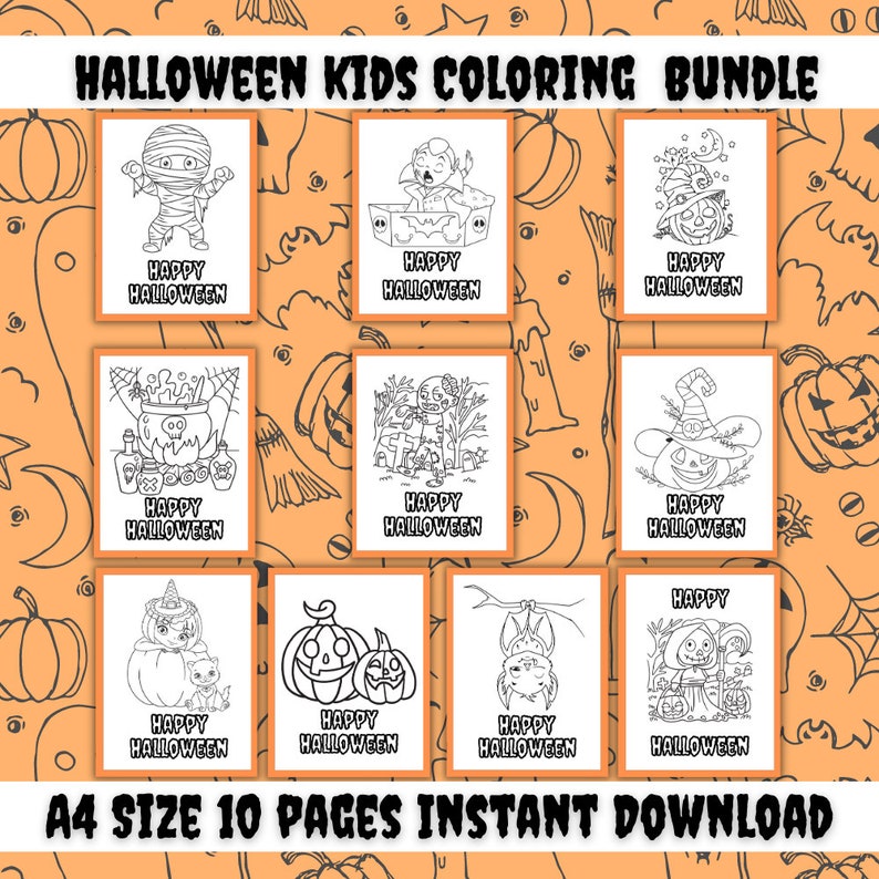 Spooktacular Halloween Kids Coloring Pages: Unleash Creativity With