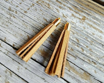 Metallic Mustard Gold Tassels sold in Set of 2