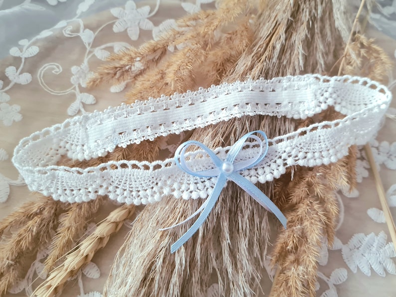 Bridal garter Emma, bridal jewelry, gift for bride image 8