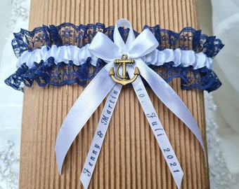 Garter with anchor maritime nautical