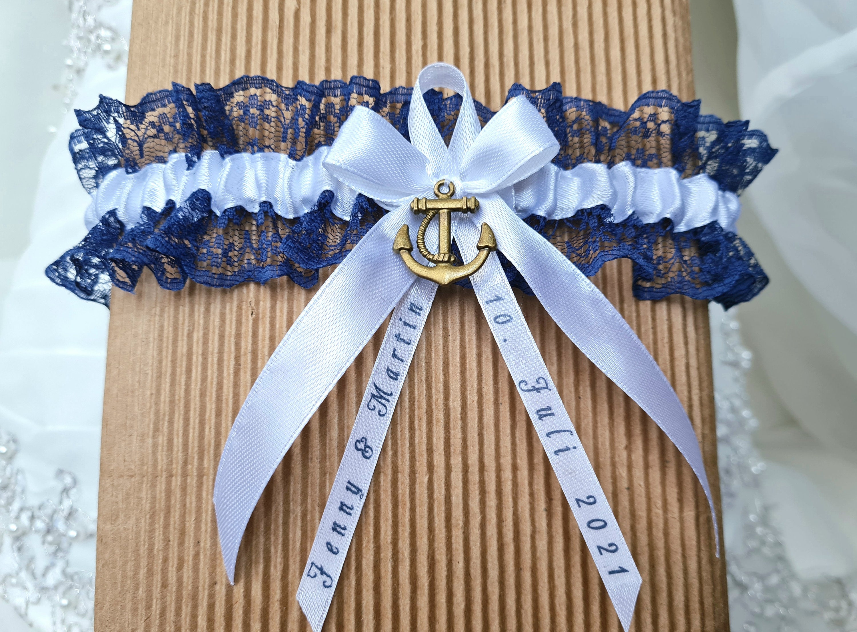 Jarretière Bleue Mariage, Jarretière Bleue Mariage Cadeau Mariage Avec Carte de Voeux, Cadeau Mariage Quelque chose (FR/ES, Alpha/lettres, Taille unique, Taille normale, Taille normale, Bleu Clair
