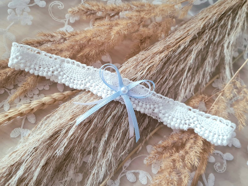 Bridal garter Emma, bridal jewelry, gift for bride image 3