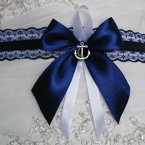 Bridal belt bridal sash maritime nautical anchor