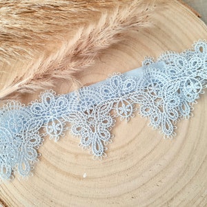 Garter lace romantic light blue image 2