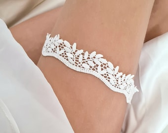 Bridal Garter Lace Leaves, Bridal Jewelry, Bridal Lingerie, Bridal Accessories