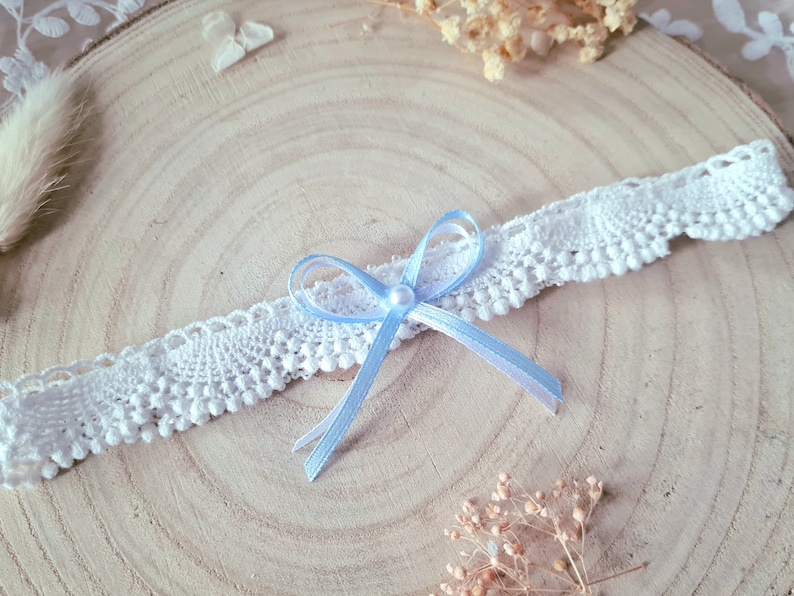 Bridal garter Emma, bridal jewelry, gift for bride image 4