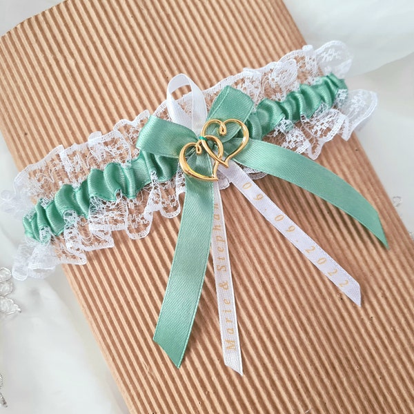 Eucalyptus jarretière nuptiale, bijoux de mariée, accessoires, cadeau pour la mariée