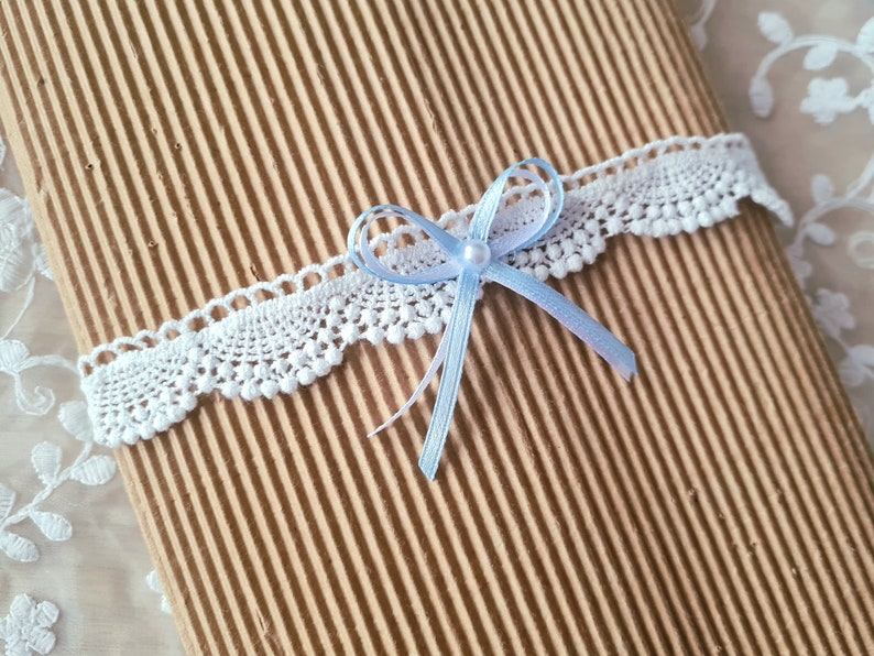 Bridal garter Emma, bridal jewelry, gift for bride image 7