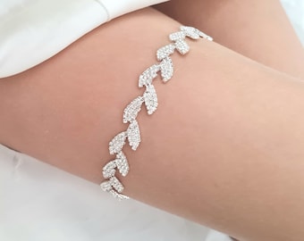 Garter leaf strass