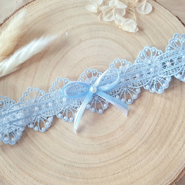 Bridal garter lace magic 2 something blue, bridal jewelry, accessories bride, bridal lingerie