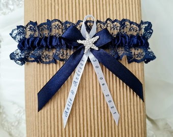 Garter with starfish maritime nautical