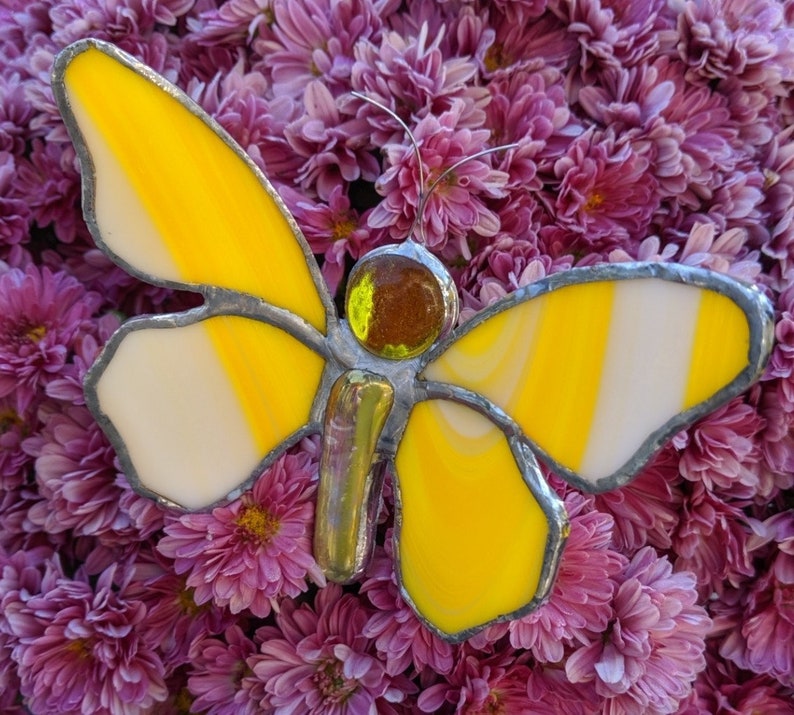 Stained Glass Butterflies Etsy