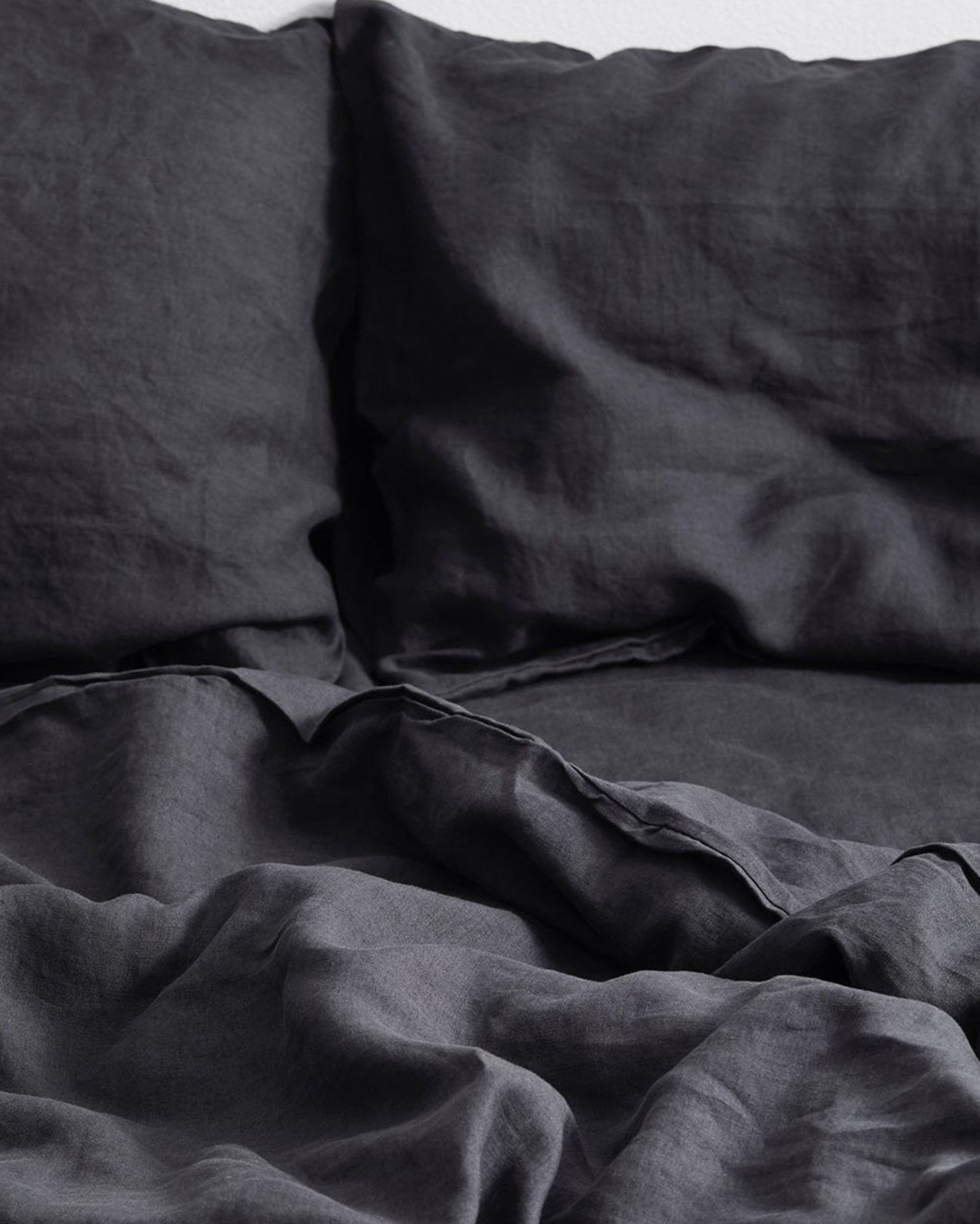 Linen duvet cover Charcoal gray /1 duvet cover / Softened Etsy