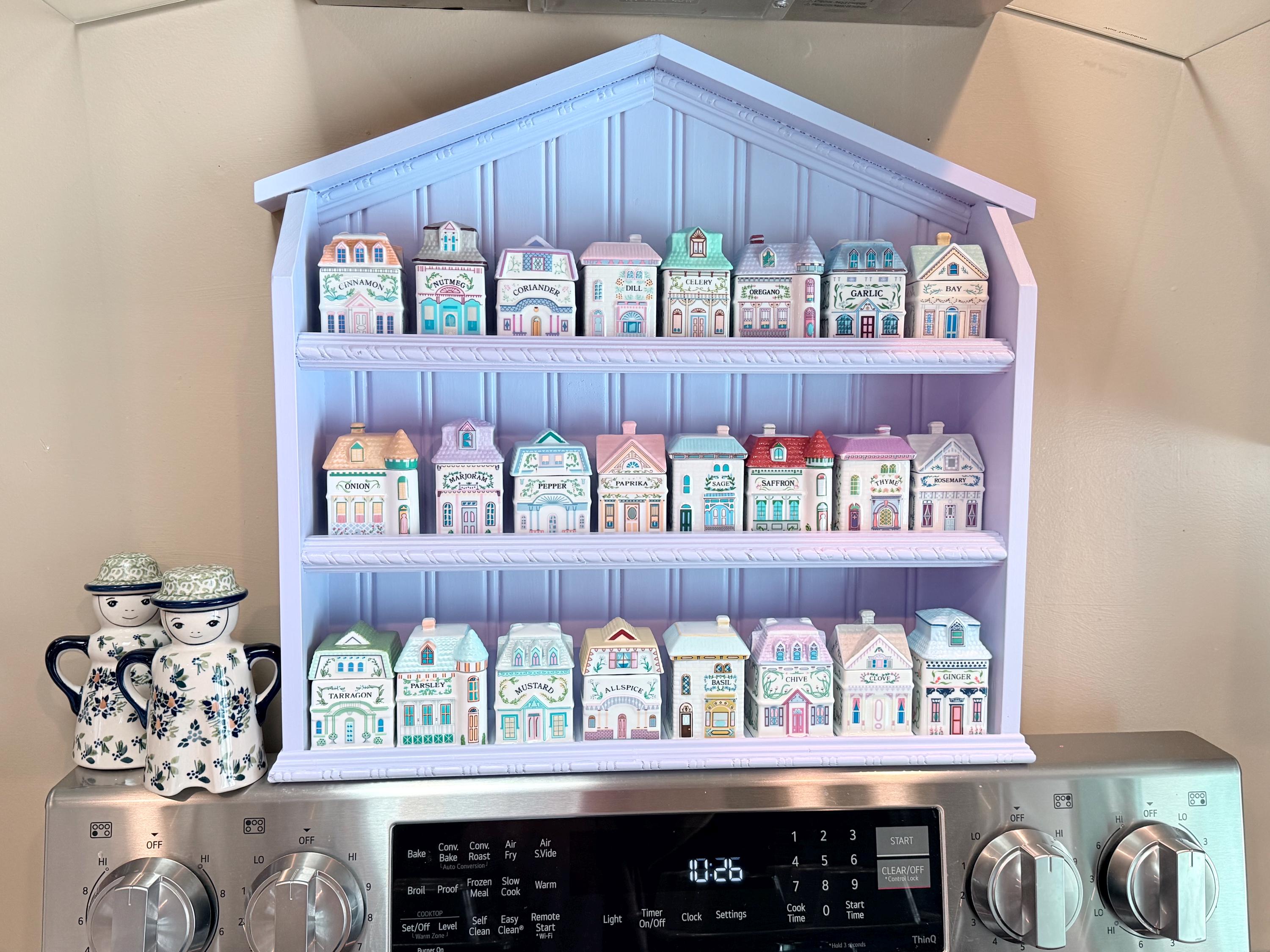 Spice Rack/shelf Designed to Hold and Display the Lenox Spice Village ...