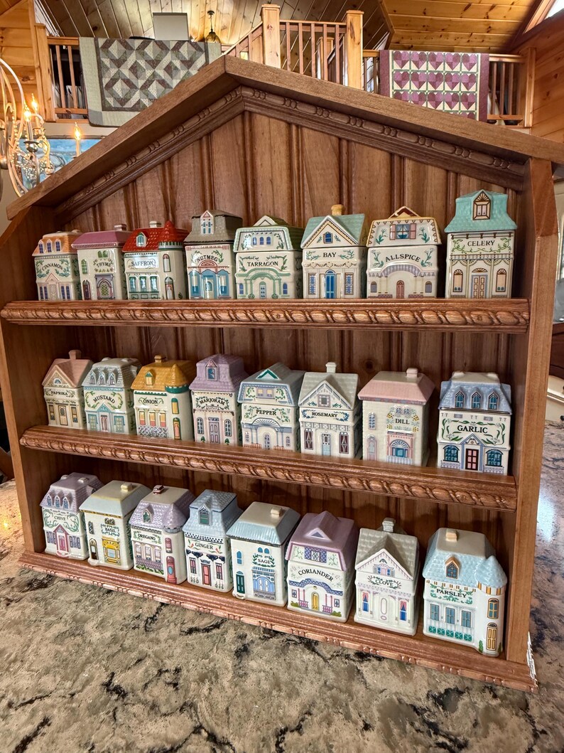 Spice Rack/shelf Designed to Hold and Display the Lenox Spice Village ...