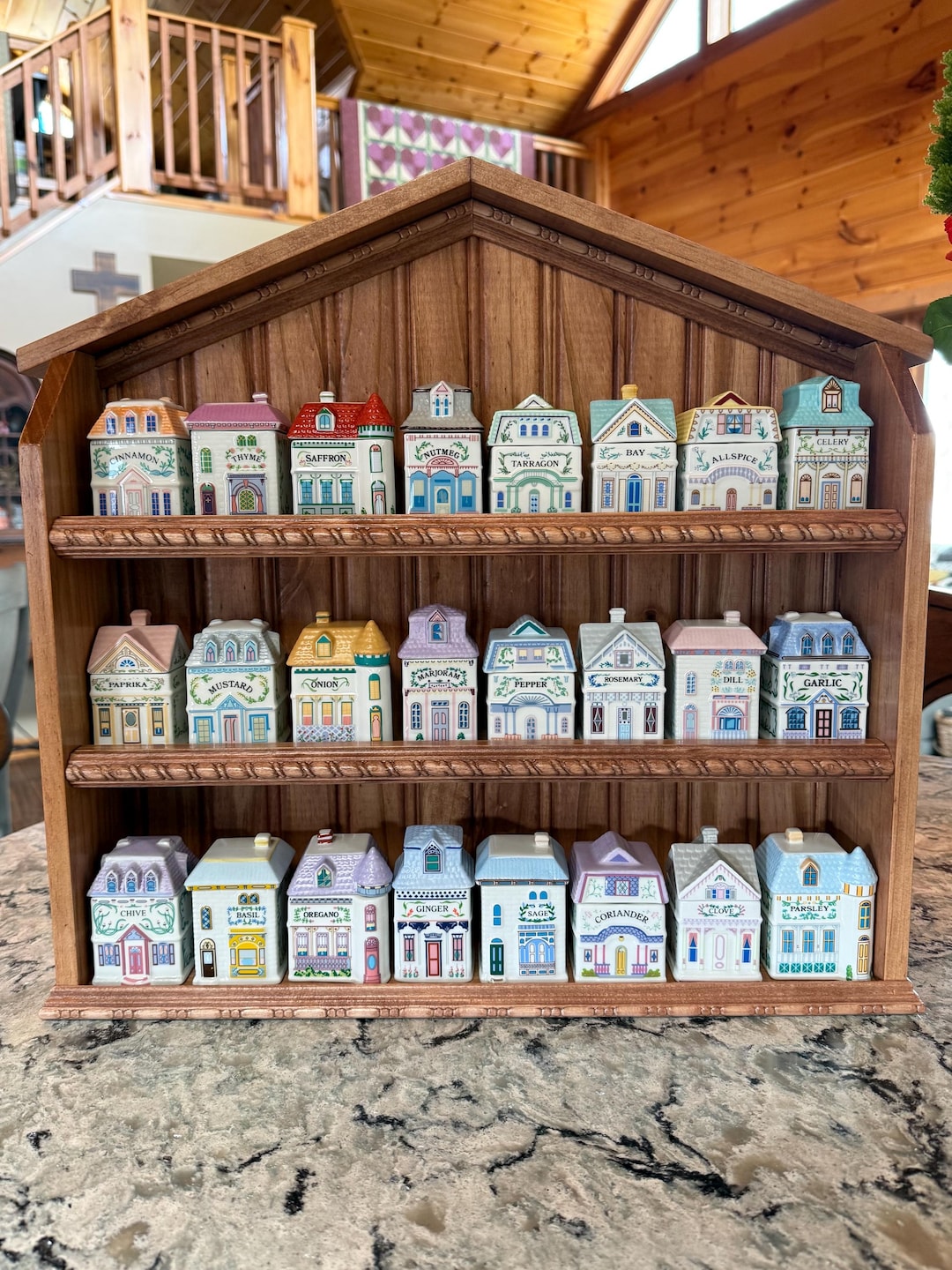 Spice Rack/shelf Designed to Hold and Display the Lenox Spice Village ...