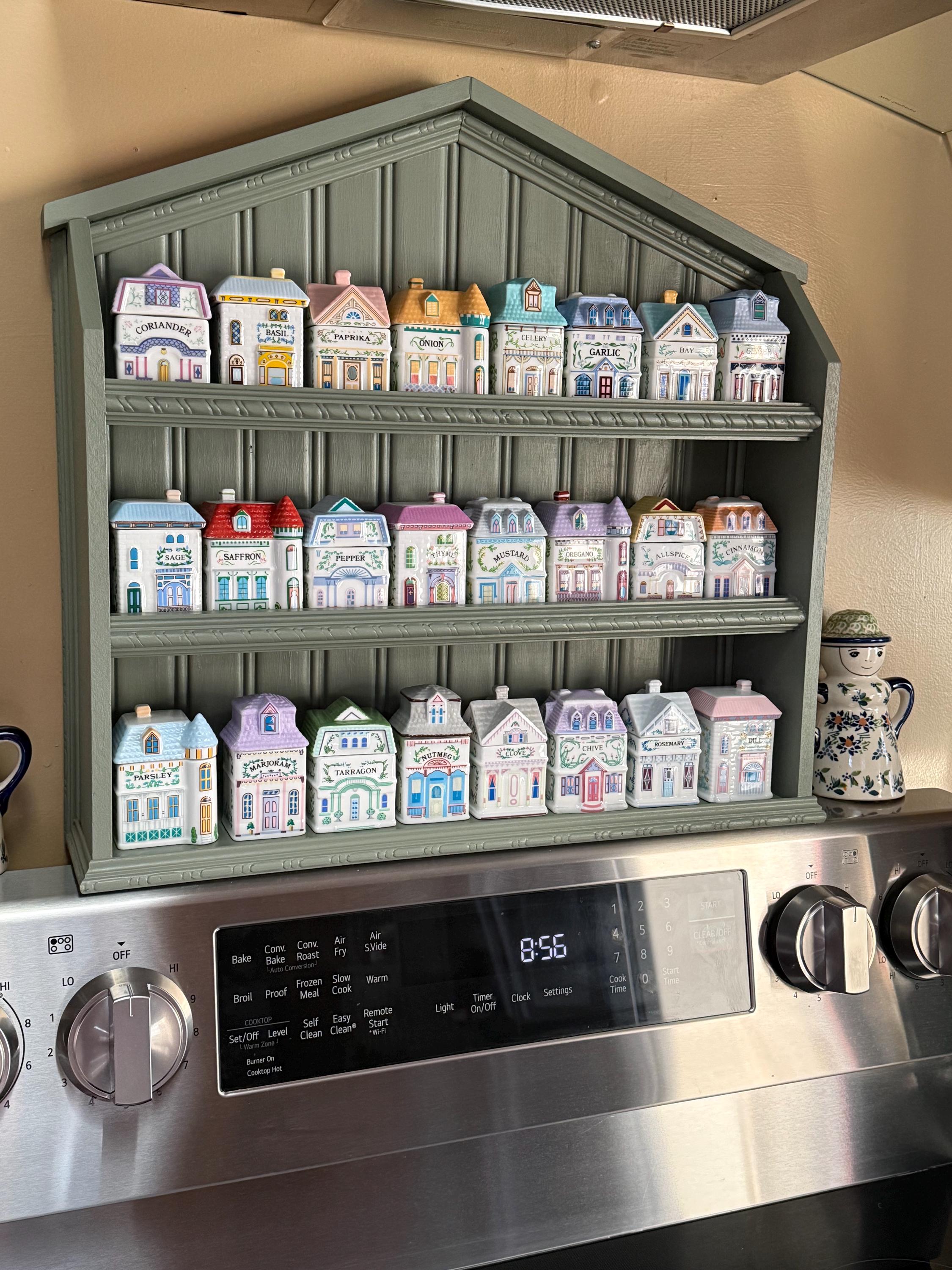 Spice Rack/shelf Designed to Hold and Display the Lenox Spice Village ...
