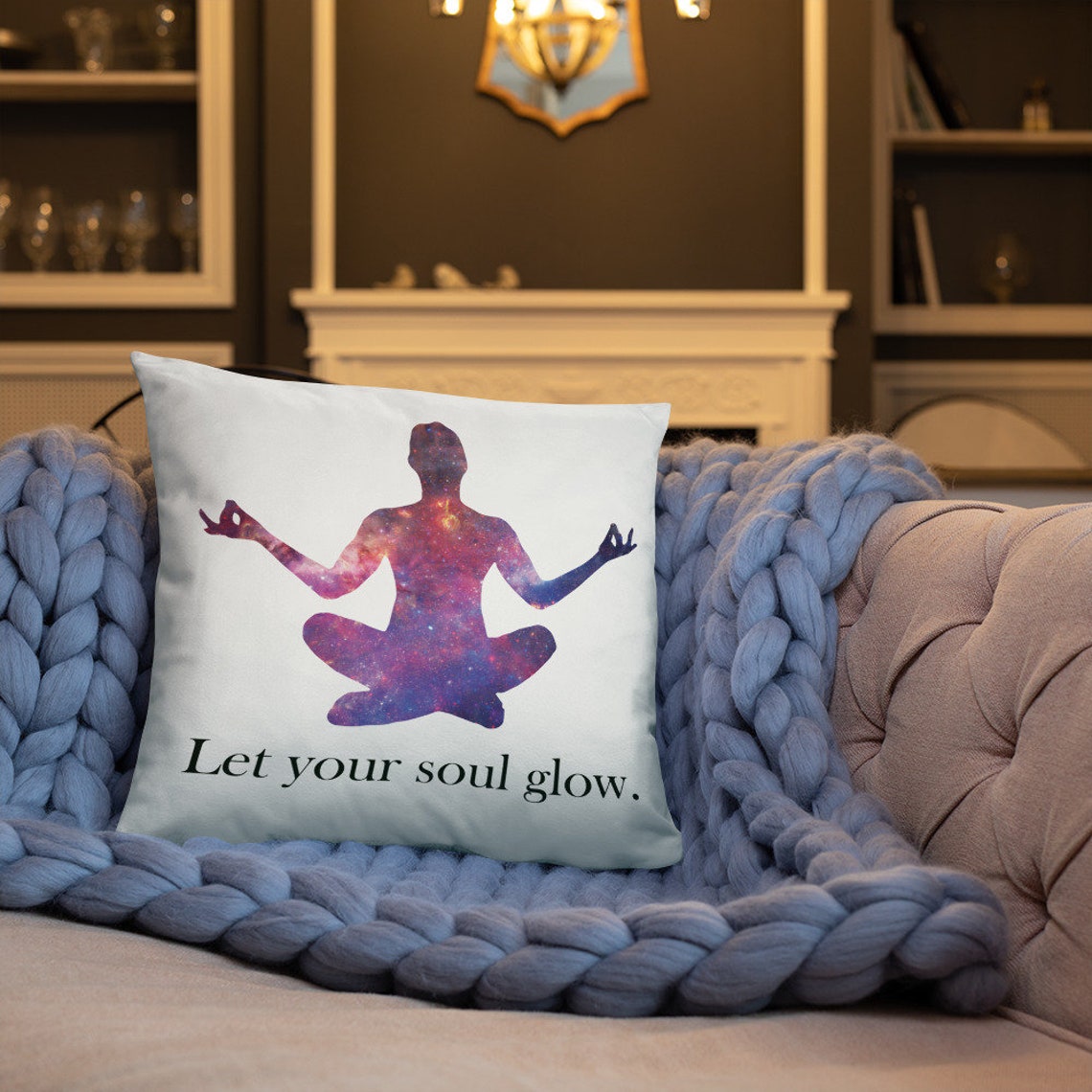 Let Your Soul Glow Pillow Etsy