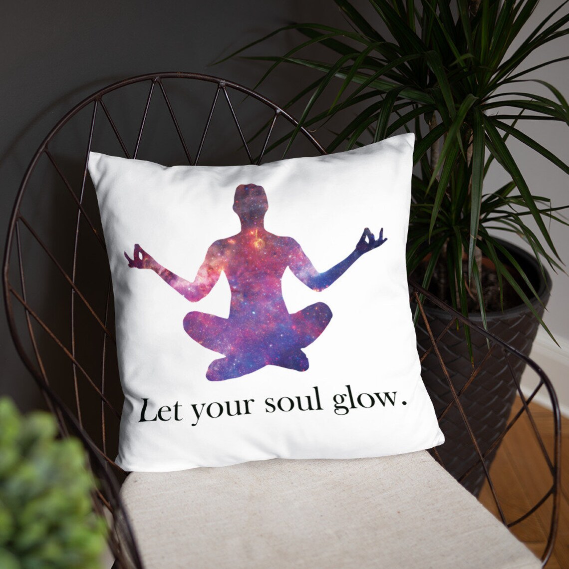 Let Your Soul Glow Pillow Etsy
