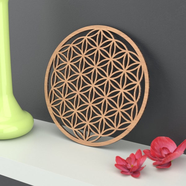Flower of Life Wall Decoration, Sacred Geometry Home Décor, Reclaimed Wood Wall Art