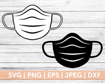 Download Mask Svg Dxf Etsy