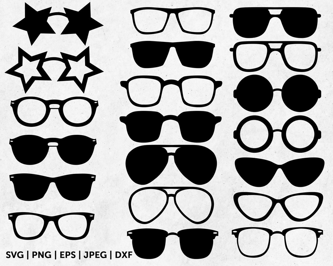 Glasses Bundle Svg, Glasses Svg, Glasses Cut File, Cricut Cut File