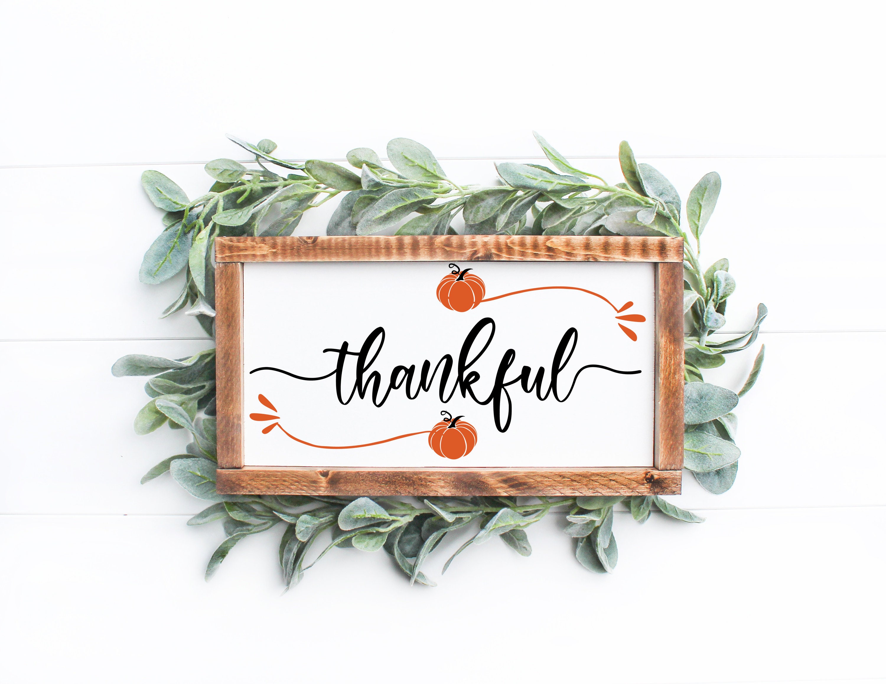 Thankful Svg Thankful Cut File Give Thanks Svg Thanksgiving | Etsy