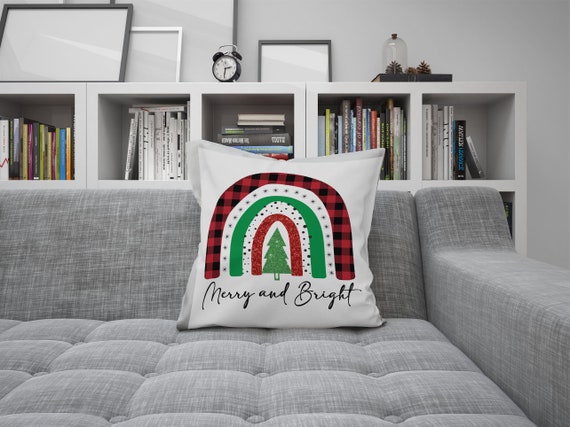 Download Christmas Svg Rainbow Svg Christmas Tree Svg Rainbow Clipart Merry And Bright Buffalo Plaid Svg Cricut Silhouette Sublimation Design