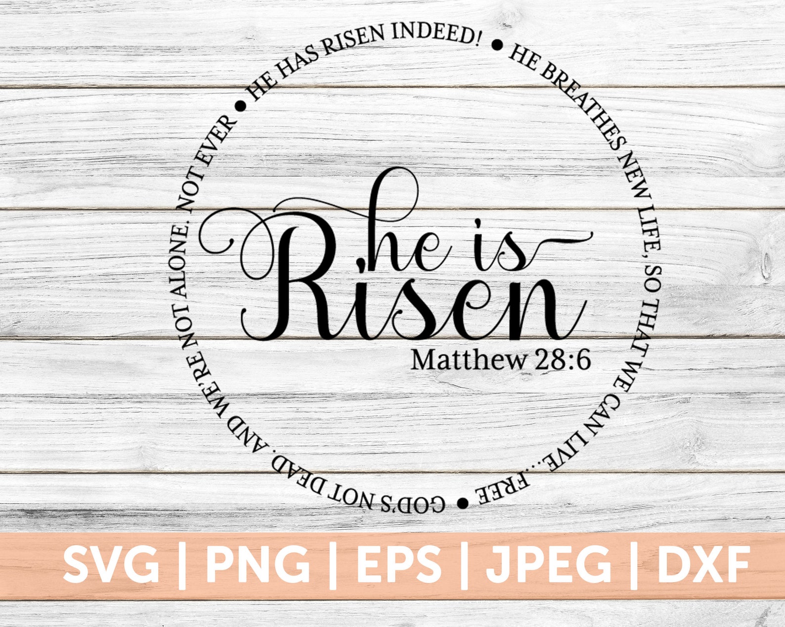 He is Risen Svg He is Risen Circle Bible Svg Religion Svg Etsy