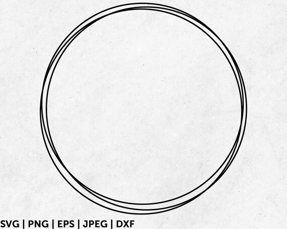 Download Circle Wire Frame Svg Circle Svg Circle Clipart Monogram Etsy