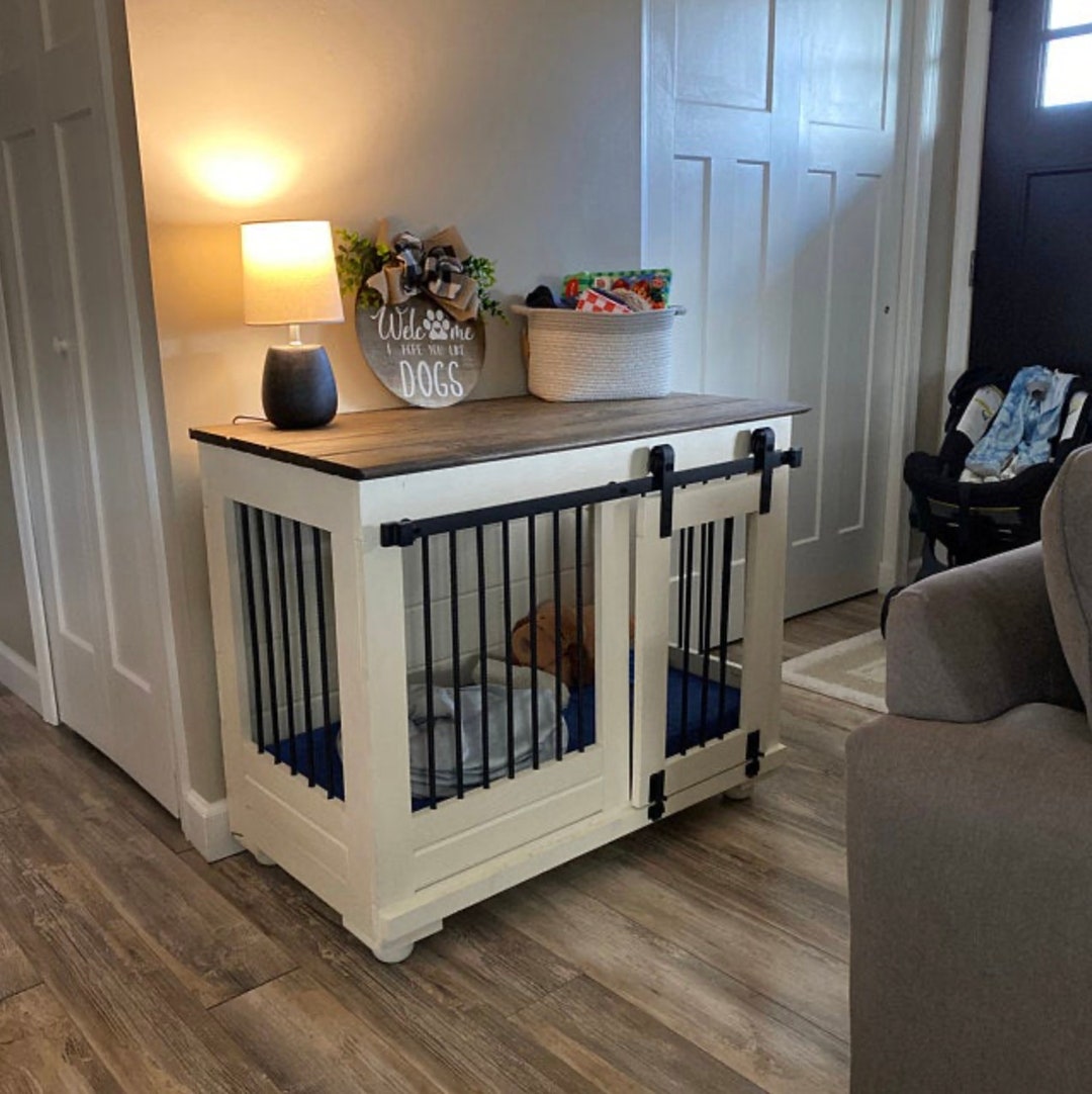 Luxury Dog Crate Furniture / Adjustable Wood Dog Crates / DIY - Etsy