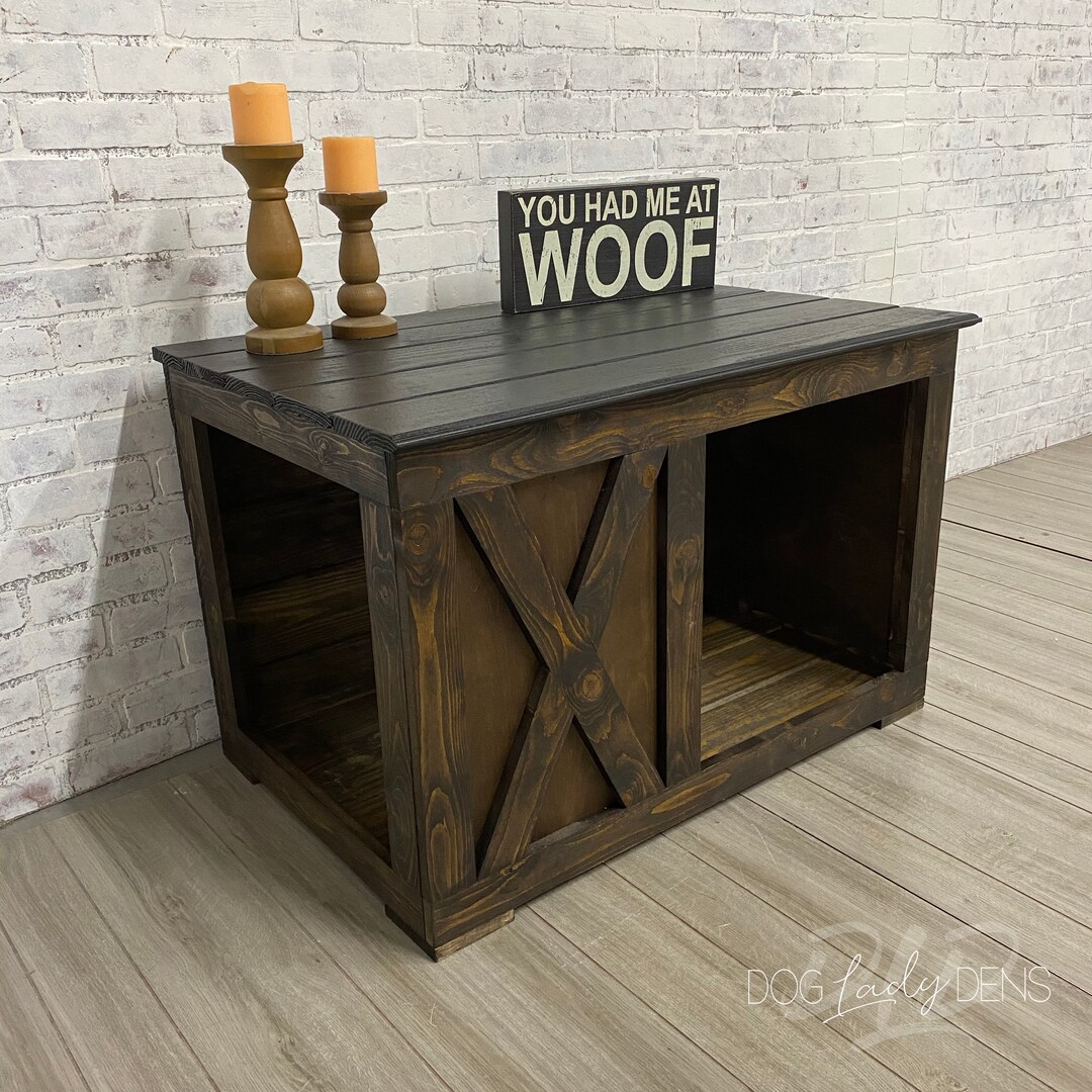 Luxury Dog Crate Furniture / Adjustable Wood Dog Crates / DIY - Etsy