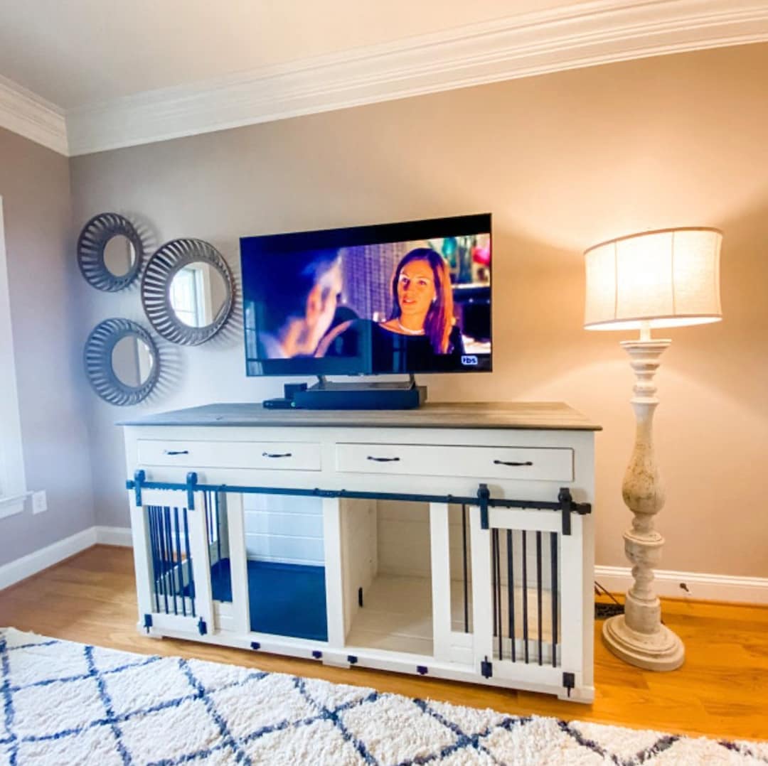 Picture Idea: Luxury Dog Crate Furniture Adjustable Wood Dog Crates DIY