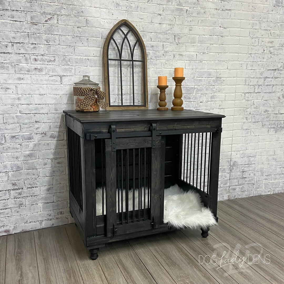 Luxury Dog Crate Furniture / Adjustable Wood Dog Crates / DIY Plans