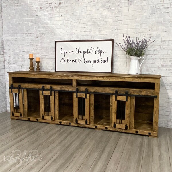 Triple Dog Crate Etsy