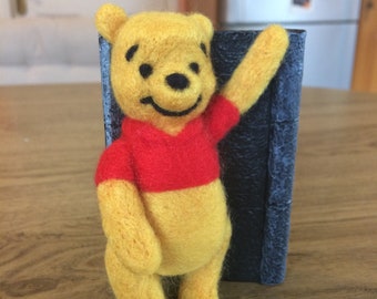 Needle felted Pooh Bear, Disney Winnie the Pooh