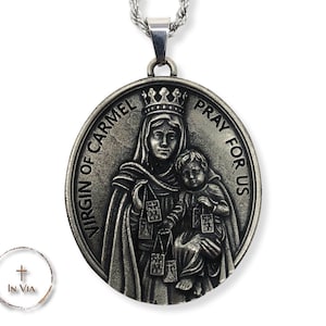 In Via Medallion Scapular Medal
