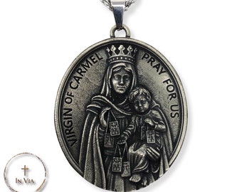 In Via Medallion Scapular Medal