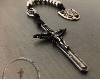 In Via Defender Prayer Cord- Stainless Steel