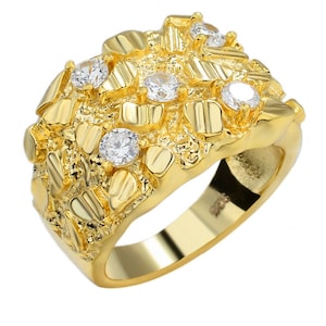 Fake iced out ring deals