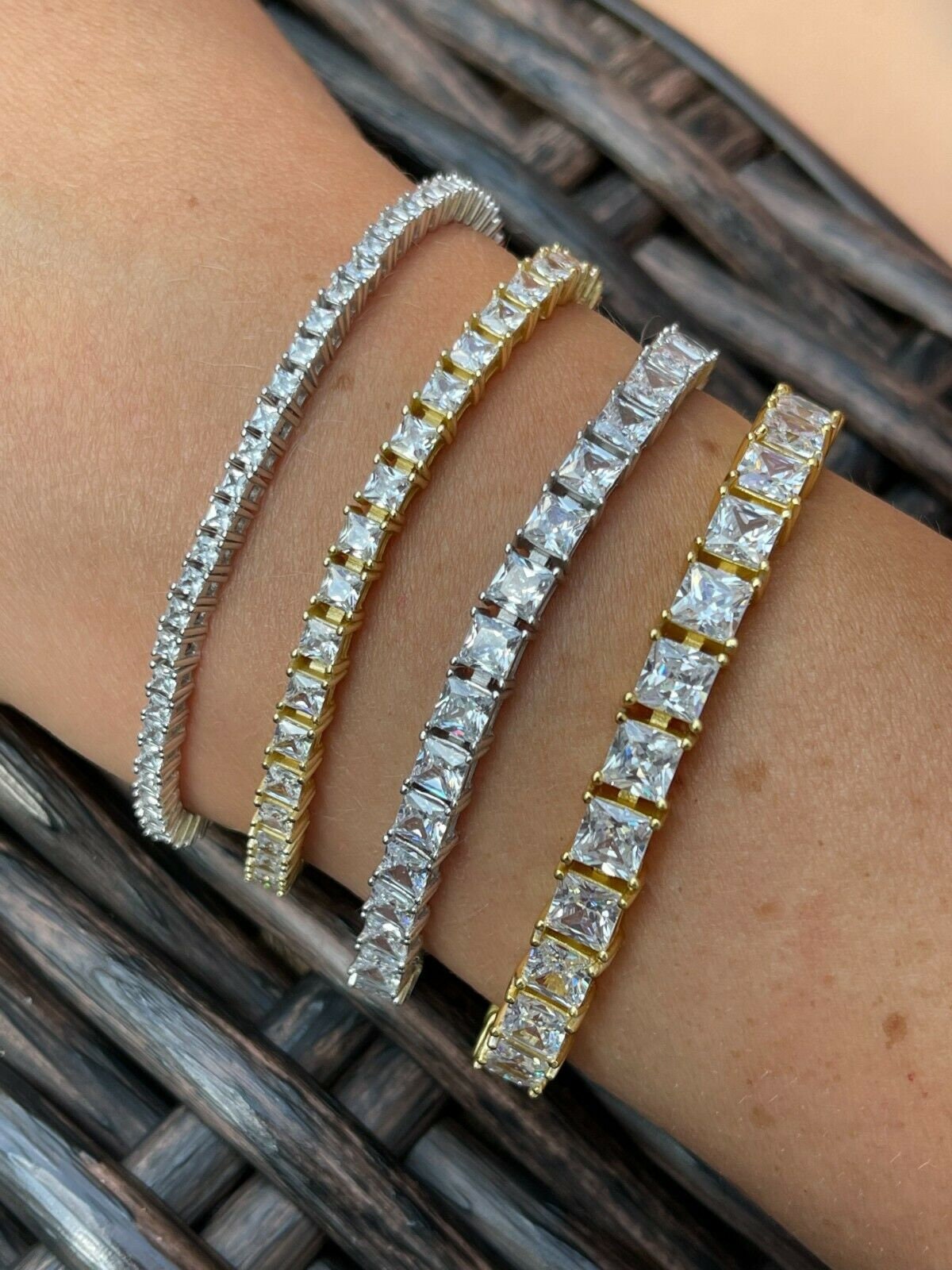 Bracciale Tennis Luxury Zircone Colorato In Argento 925 - Sara Rizzotti - Foto 13